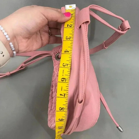 Free People Cabana Crossbody Bag Woven Raffia Granola Girl Beach Earthy Chic - Picture 8 of 15